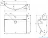 Omnires Naxos F umywalka meblowa 60x46x2,5 cm biała NaxosF600BP